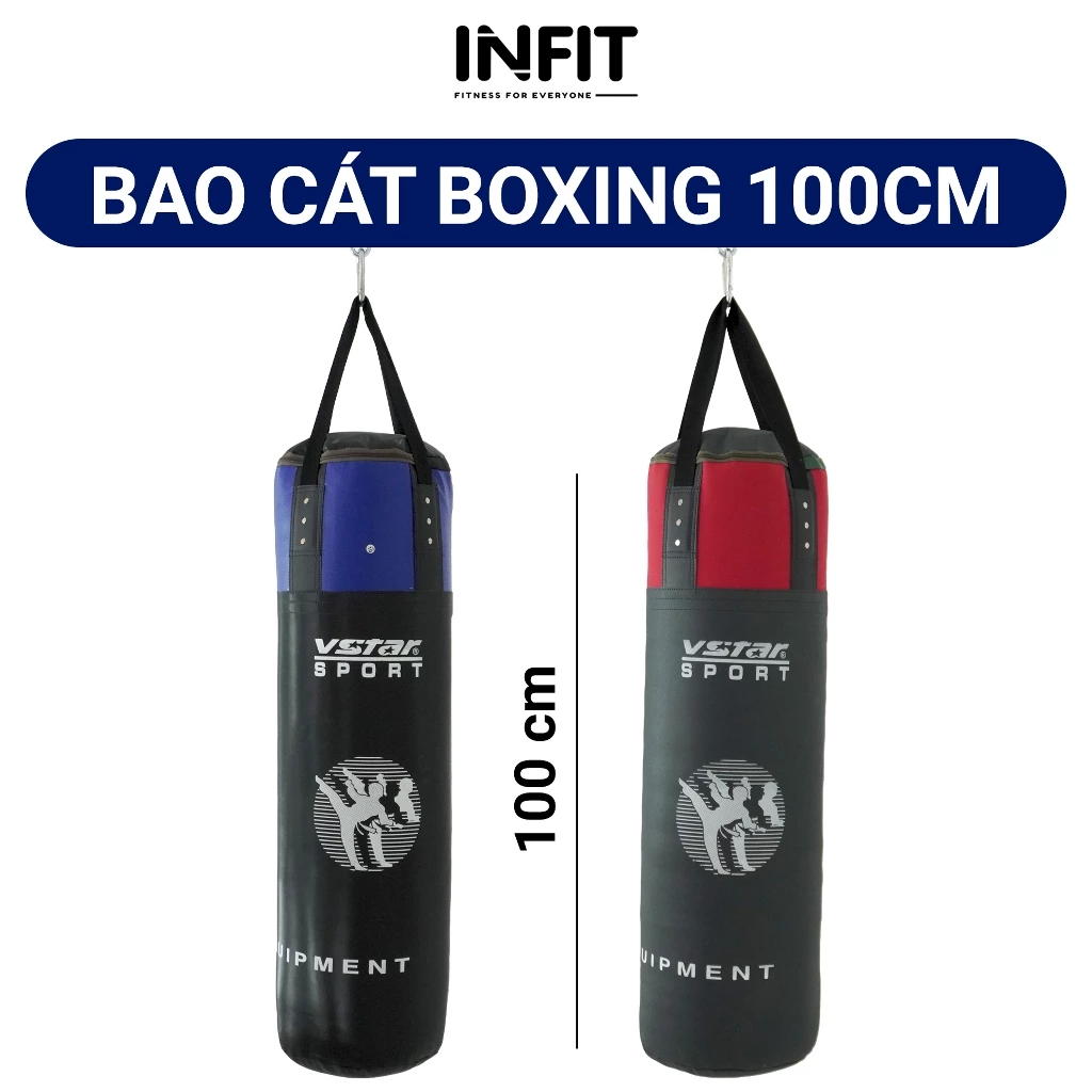 Bao Cát Bao Đấm Boxing Đã Nhồi Cao Cấp 100cm