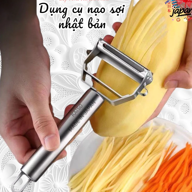Nạo Rau Củ INOX Cao Cấp Đa Năng 2 in 1 (Nạo củ quả và bào sợi tiện lợi)