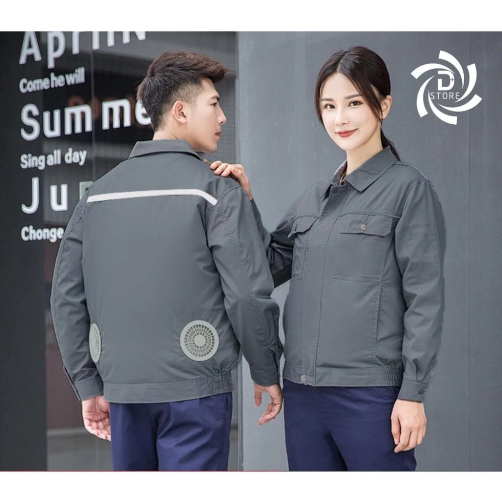 Áo điều hòa Nhật Bản cao cấp , áo chống nắng nóng gắn quạt gió làm mát không chổi than