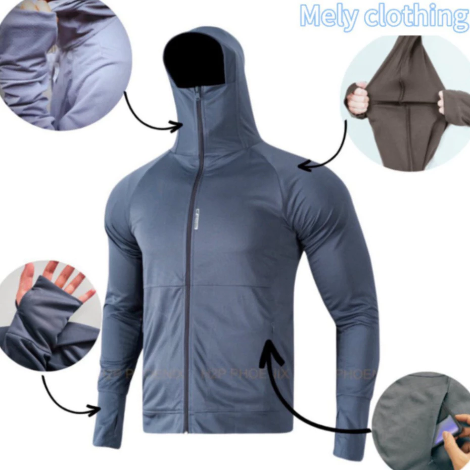 Áo Chống Nắng Nam Nữ 2 Lớp , Áo Khoác Nắng Có Túi Khóa Mũ Rộng Chống Tia UV Thông Thoáng khí DIDOOGLT