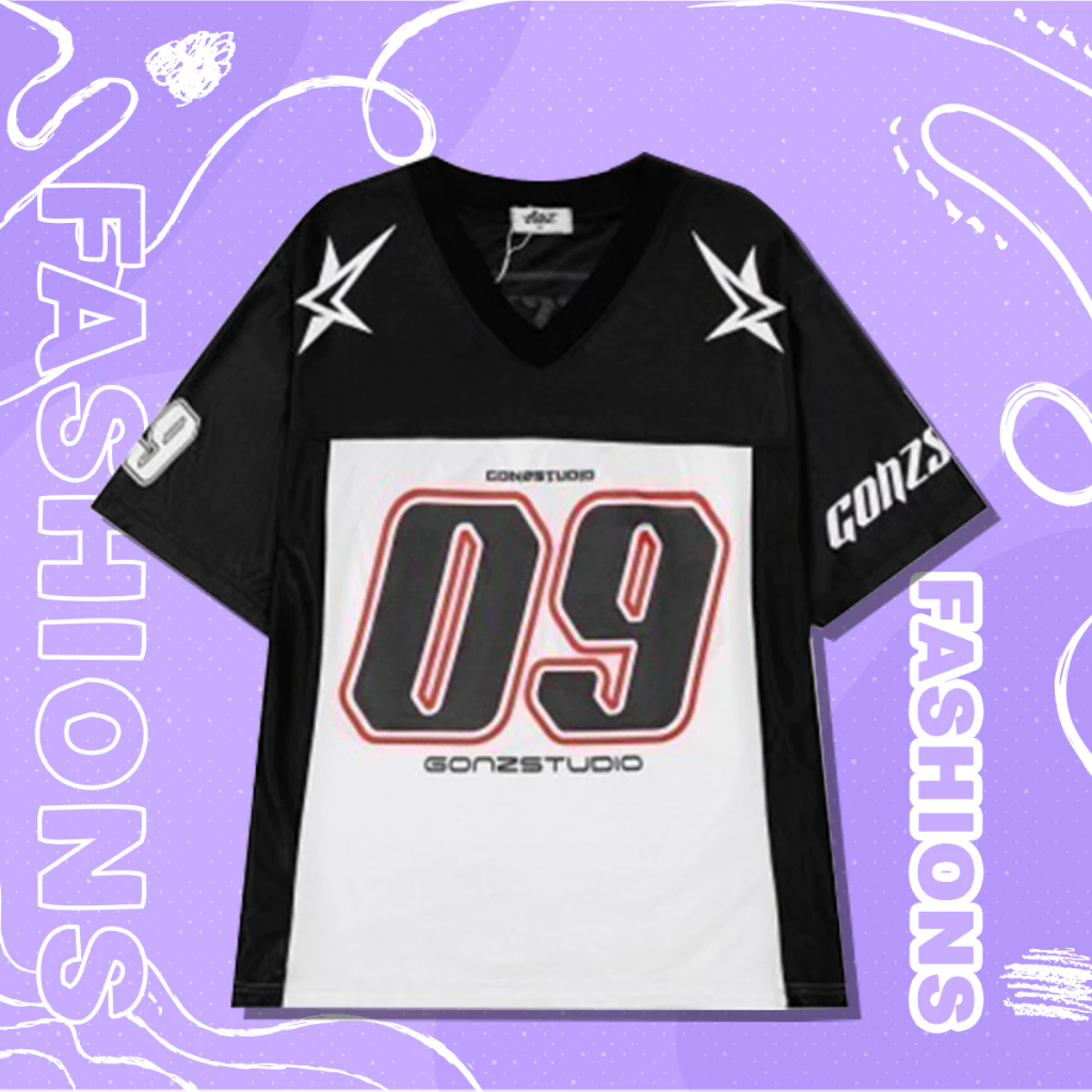 Áo Phông Nam số 09 Cổ Tym Chất Liệu Cotton 100% Form Rộng OverSize, Áo Thun số 09 Phối Bóng Rổ Karants Local Brand AT003