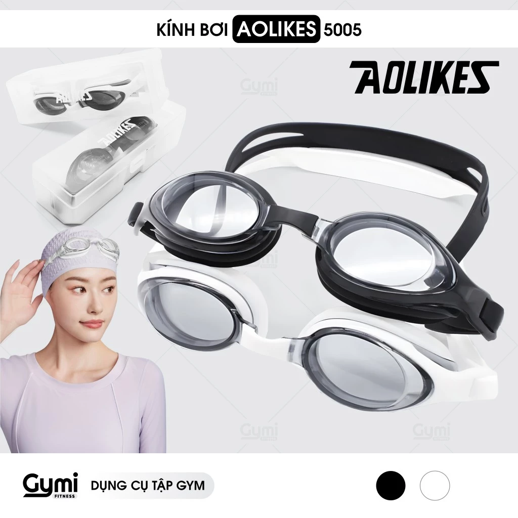 Kính Bơi Aolikes 5005 Chính Hãng - Chống Nước, Chống Mờ, Chống Tia UV
