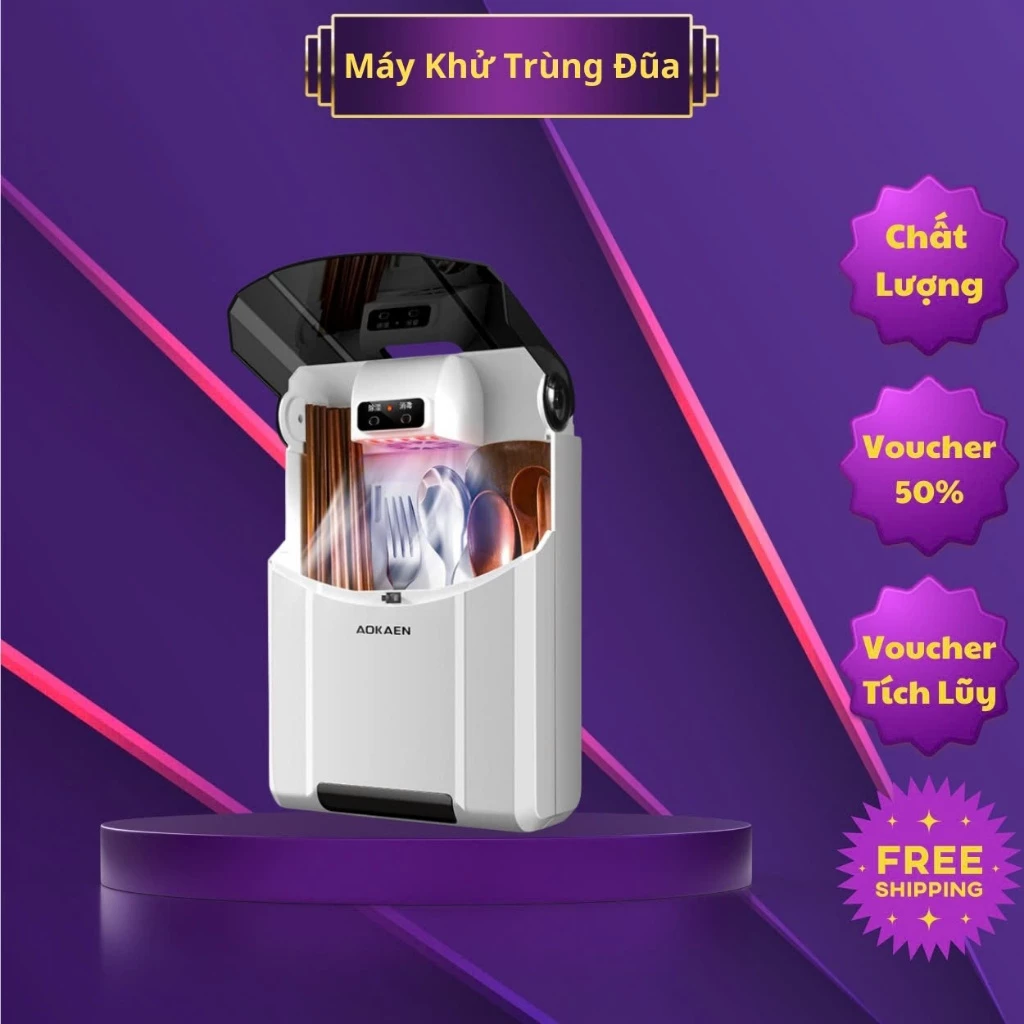 Máy sấy khử khuẩn đũa, Hộp sấy đũa thìa khử khuẩn khử trùng, diệt vi khuẩn an toàn cho mọi nhà