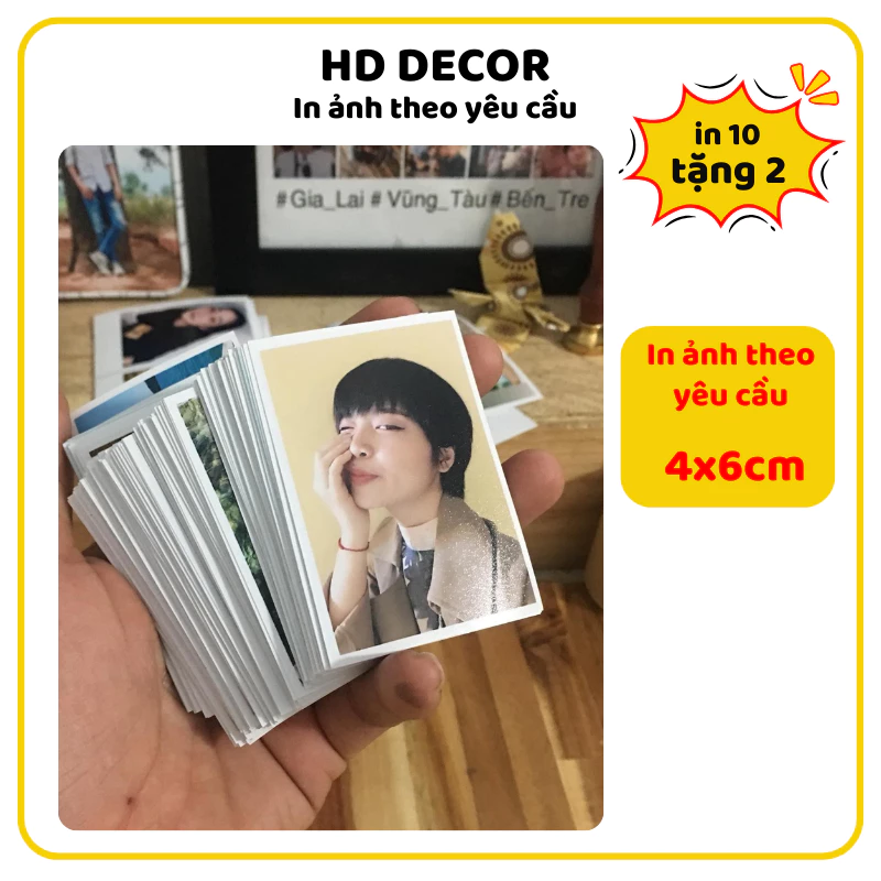 (ĐN - Nhận in từ 15 ảnh trở lên) In ảnh 4x6cm in theo yêu cầu, in ảnh thẻ, ảnh hồ sơ