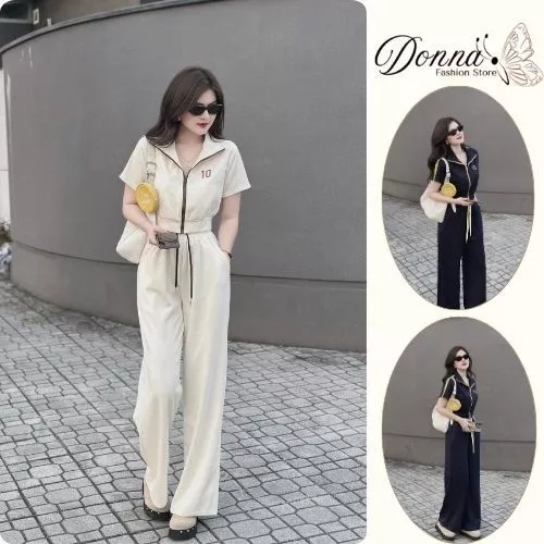 Set Đồ Nữ HCOM25889 Áo Gile Sát Nách Cổ V Phối Chân Váy Xếp Ly Ngắn Style Tiểu Thư Sang Chảnh DONNA