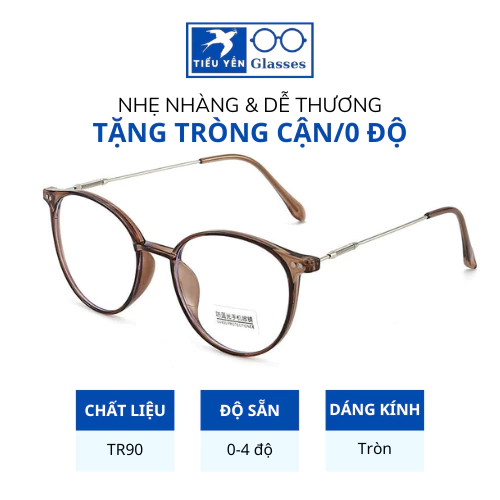 Ảnh sản phẩm do Shopee hiển thị, kiểm tra ngày 9/8/26 Kính cận gọng chống ánh sáng xanh có đủ độ dáng nhựa kim loại tròn bầu mã 2929 - Tiểu Yến đang được đối chiếu cho người mua tại Việt Nam