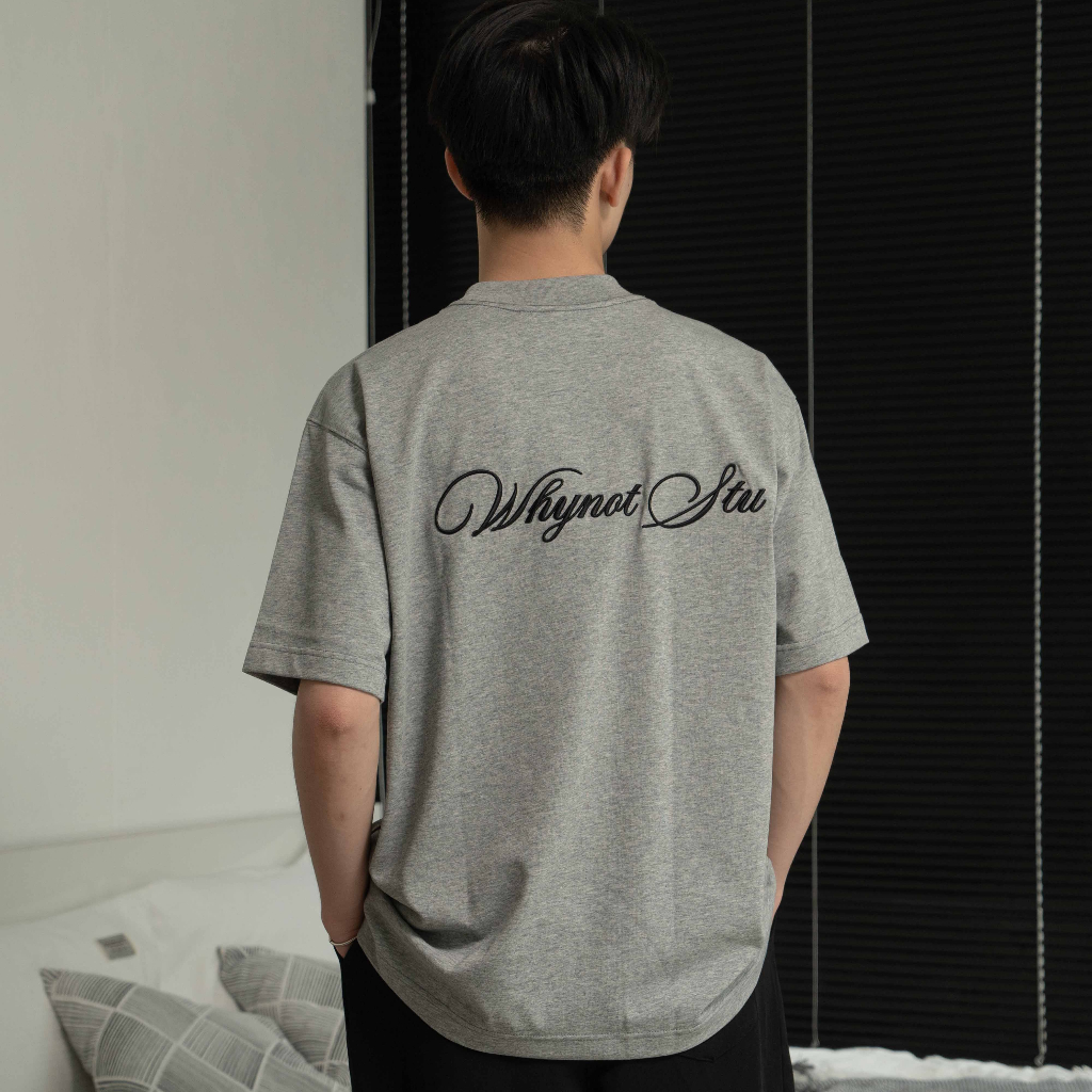 WNS Logo 3D Tee - Áo thun thêu nổi cotton unisex form oversize chính hãng Local Brand WNS - Hình 3