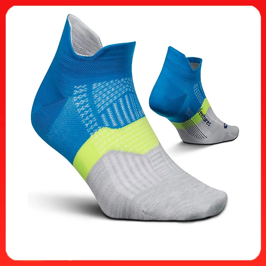 Tất chạy bộ Feetures, vớ thể thao cổ ngắn cổ phễu nam nữ chất liệu 83% cotton hàng dệt kim cao cấp 3 size M L XL