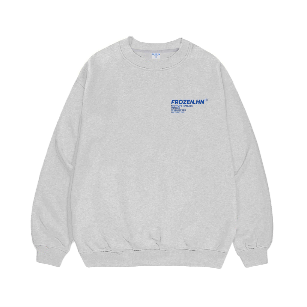 Áo Sweater Frozen Night Life Nỉ Chân Cua lót lông Cotton 100% Unisex Local Brand