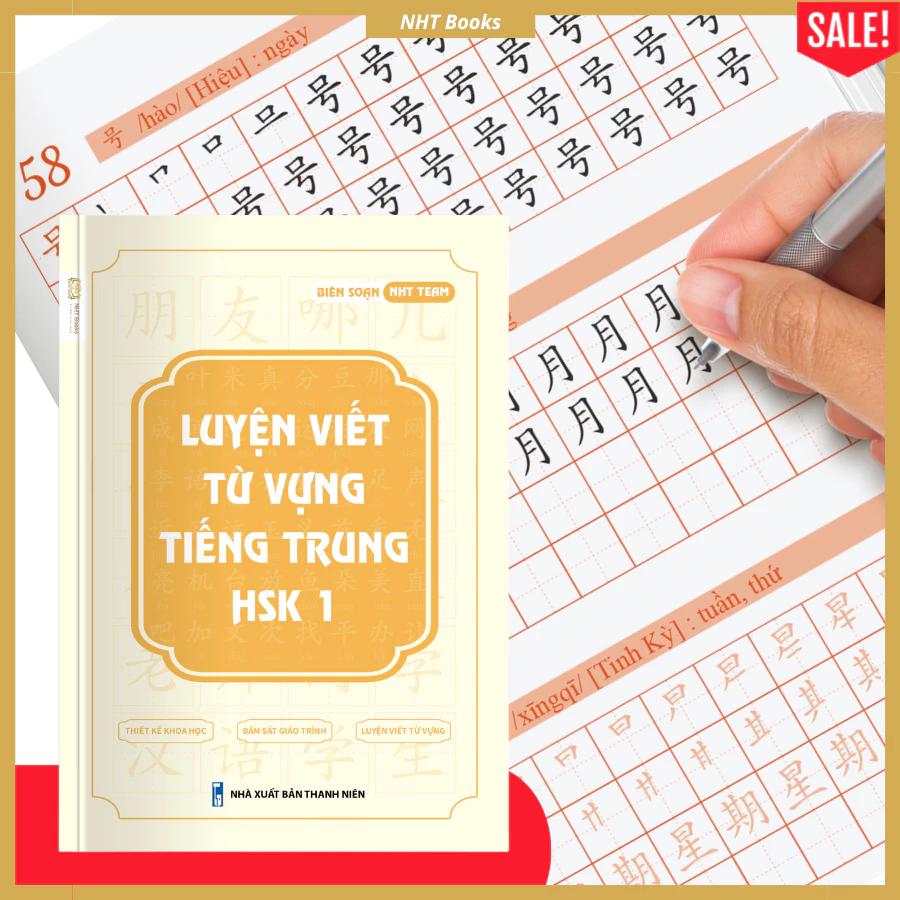 Sách - Luyện Viết Từ Vựng Tiếng Trung HSK 1 NHT Books đang được đối chiếu cho người mua tại Việt Nam
