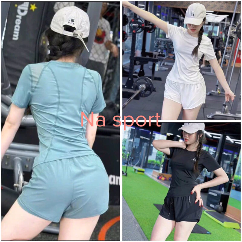 (bộ túi khoá sườn) Bộ tập gym yoga aerobic nữ đồ chạy bộ quần 2 lớp chống lộ set tập chạy set tập pickleball đẹp co giãn