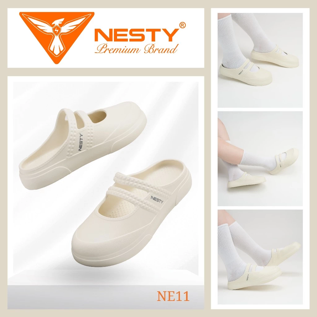 Giày Búp Bê Nữ Đế Bằng NESTY Chất Liệu Eva Nguyên Sinh Siêu Bền Êm Nhẹ ( KO2 ) đang được đối chiếu cho người mua tại Việt Nam