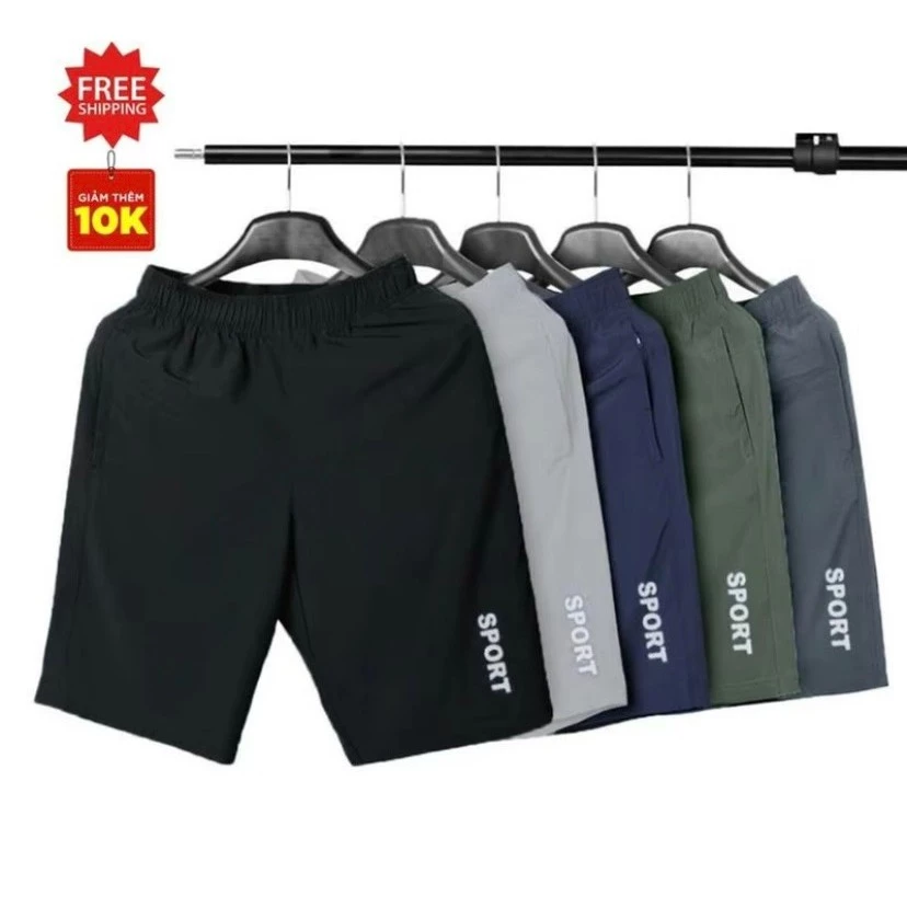 Combo 5 quần short nam Spost chất liệu gió lụa thoáng mát