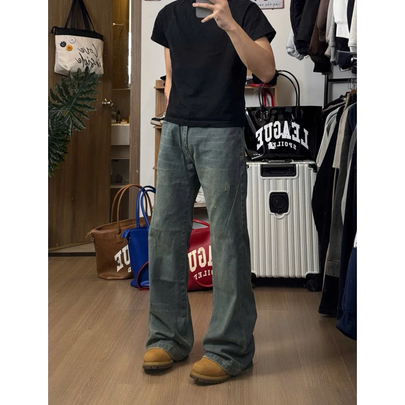 FLARED JEANS WASH VER 1 - Quần jeans ống loe wash Whose Studio