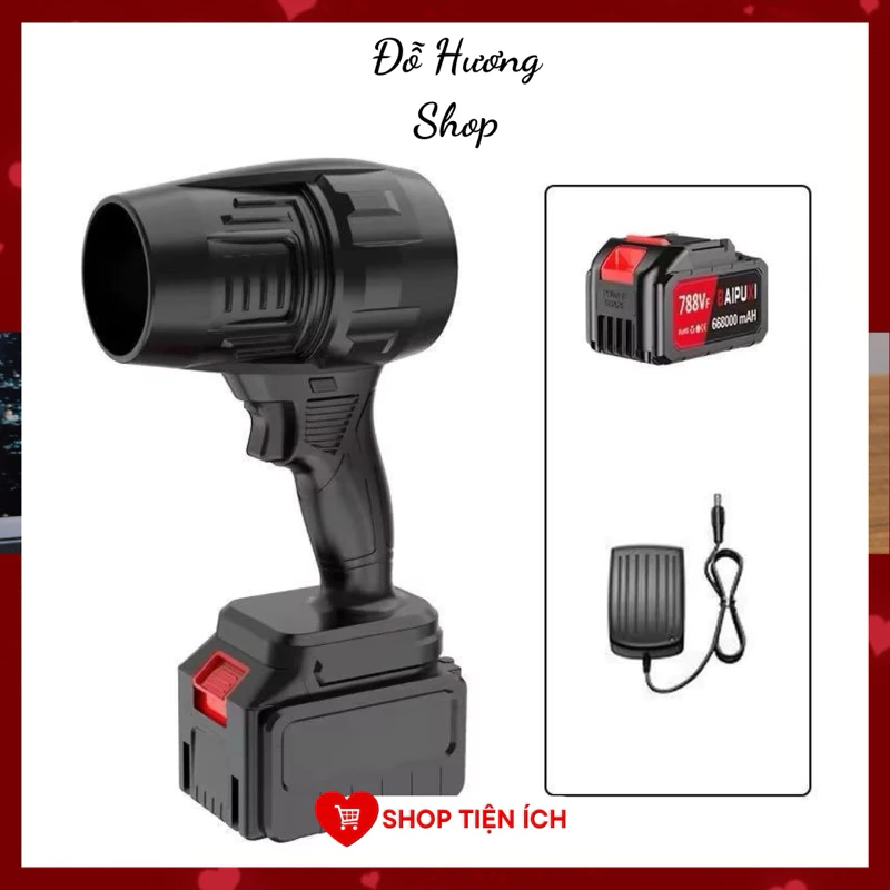 ￼Máy Thổi Bụi Phản Lực Không Dây Siêu Mạnh, Quạt Thổi Turbofan Thổi Bụi Chân Pin Phổ Thông