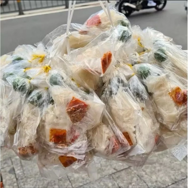 (Có Sẵn) Combo Xâu 10 Bịch Bánh Tráng SATẾ XÂU VÒ Kèm Tắc - Bánh Mềm Dẻo Vị Tuổi Thơ
