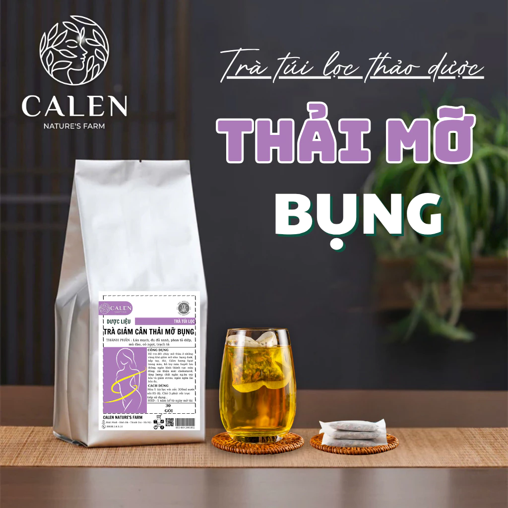 [Thải mỡ toàn thân] Trà túi lọc tiêu mỡ bụng giúp đốt cháy mỡ bụng, đùi, bắp tay, chân, giúp cơ thể thon gọn, săn chắc