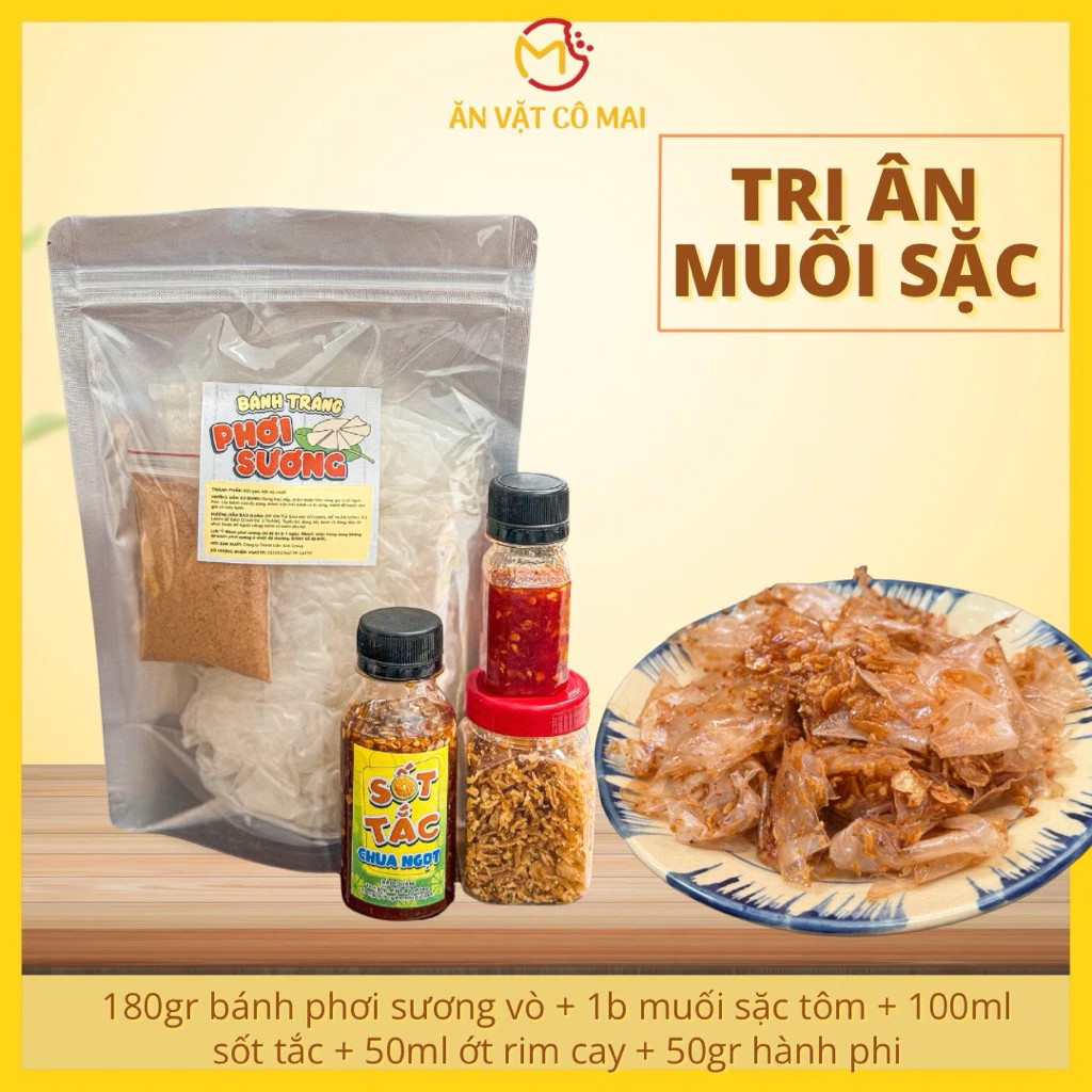 [TRI ÂN BÁNH TRÁNG MUỐI SẶC] Set Bánh Tráng Muối Sặc Tri Ân Đủ Vị