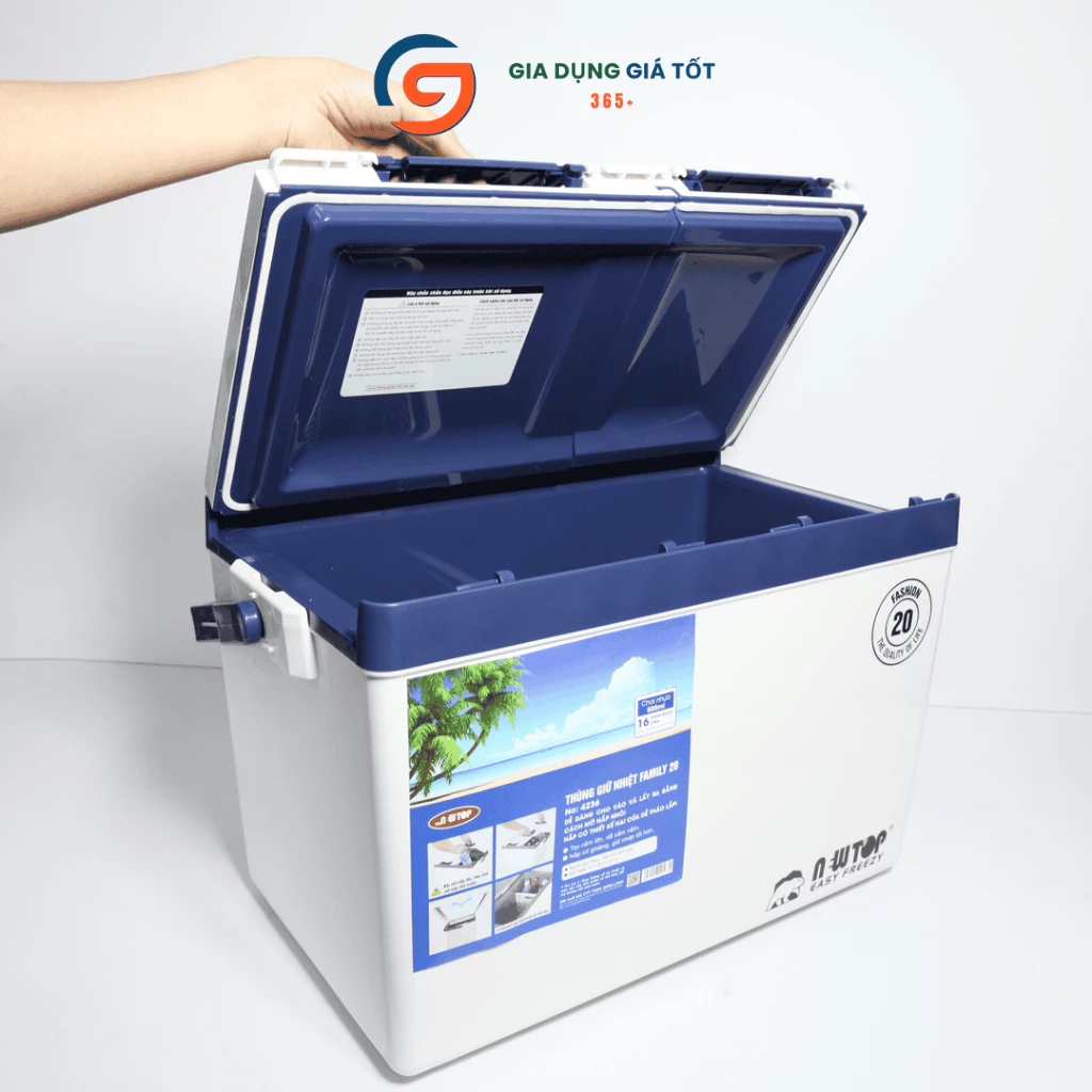 Thùng giữ nhiệt Song Long Family 20L cho gia đình - thùng đá du lịch, cắm trại, giữ lạnh tốt