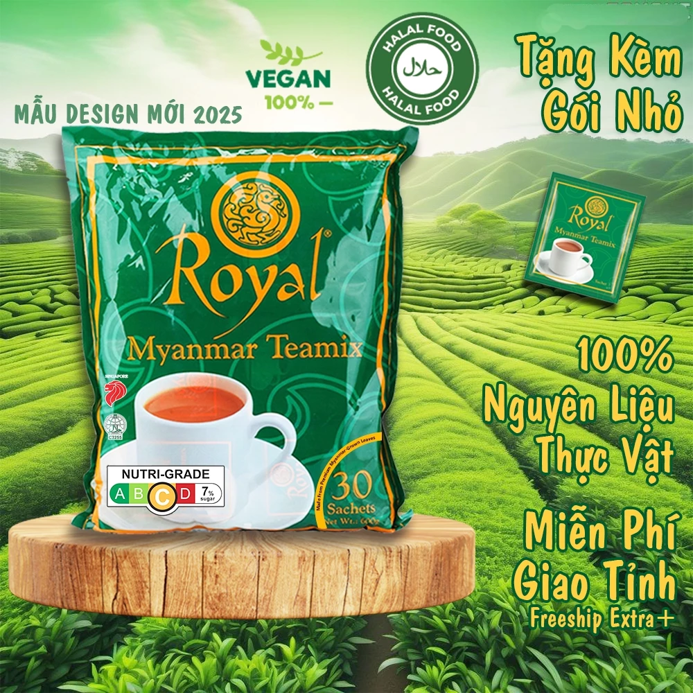 [TẶNG THÊM GÓI NHỎ] TRÀ SỮA HOÀ TAN ROYAL MYANMAR - DATE 2027 - TOP BÁN CHẠY SHOPEE TỪ 2014