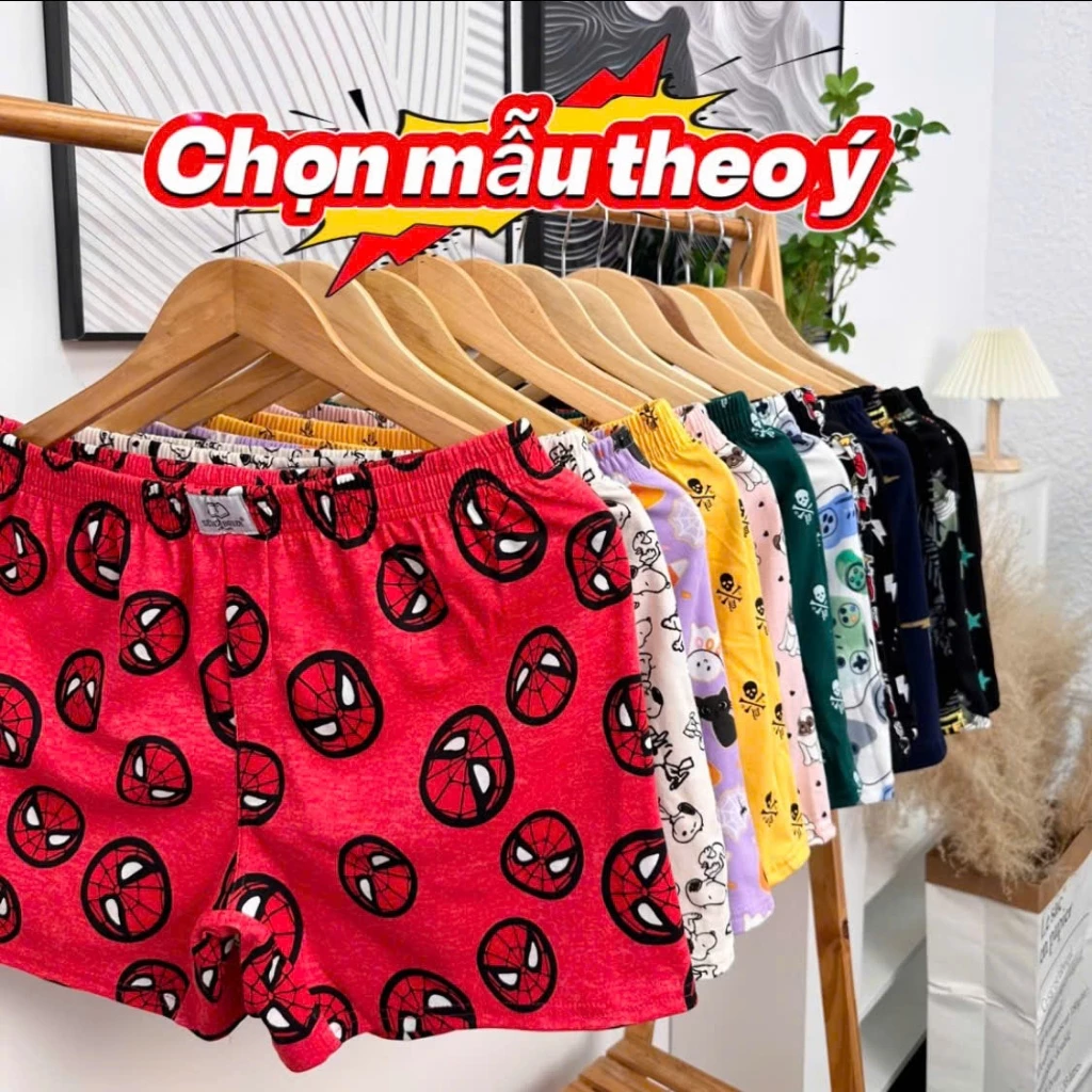 Quần đùi thun nam mặc ngủ cực mát