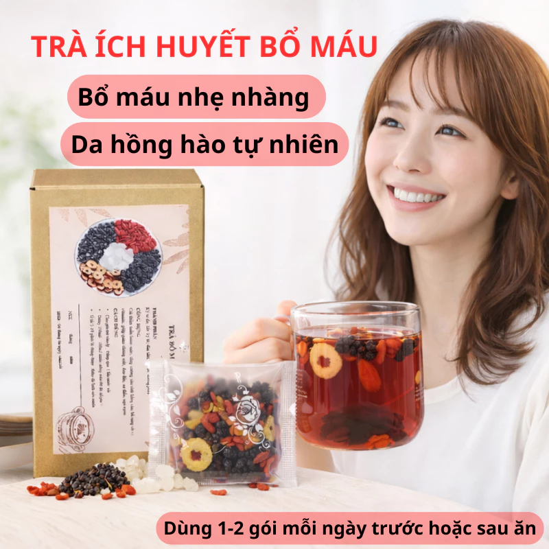 Trà Kỷ Tử Dâu Tằm Táo Đỏ, Ích Huyết Dưỡng Nhan