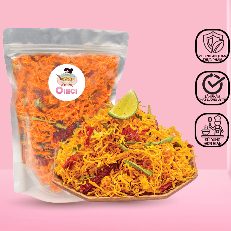 1Kg Khô Gà Lá Chanh Loại Đặc Biệt Ngon - Thế Giới Đồ Ăn Vặt