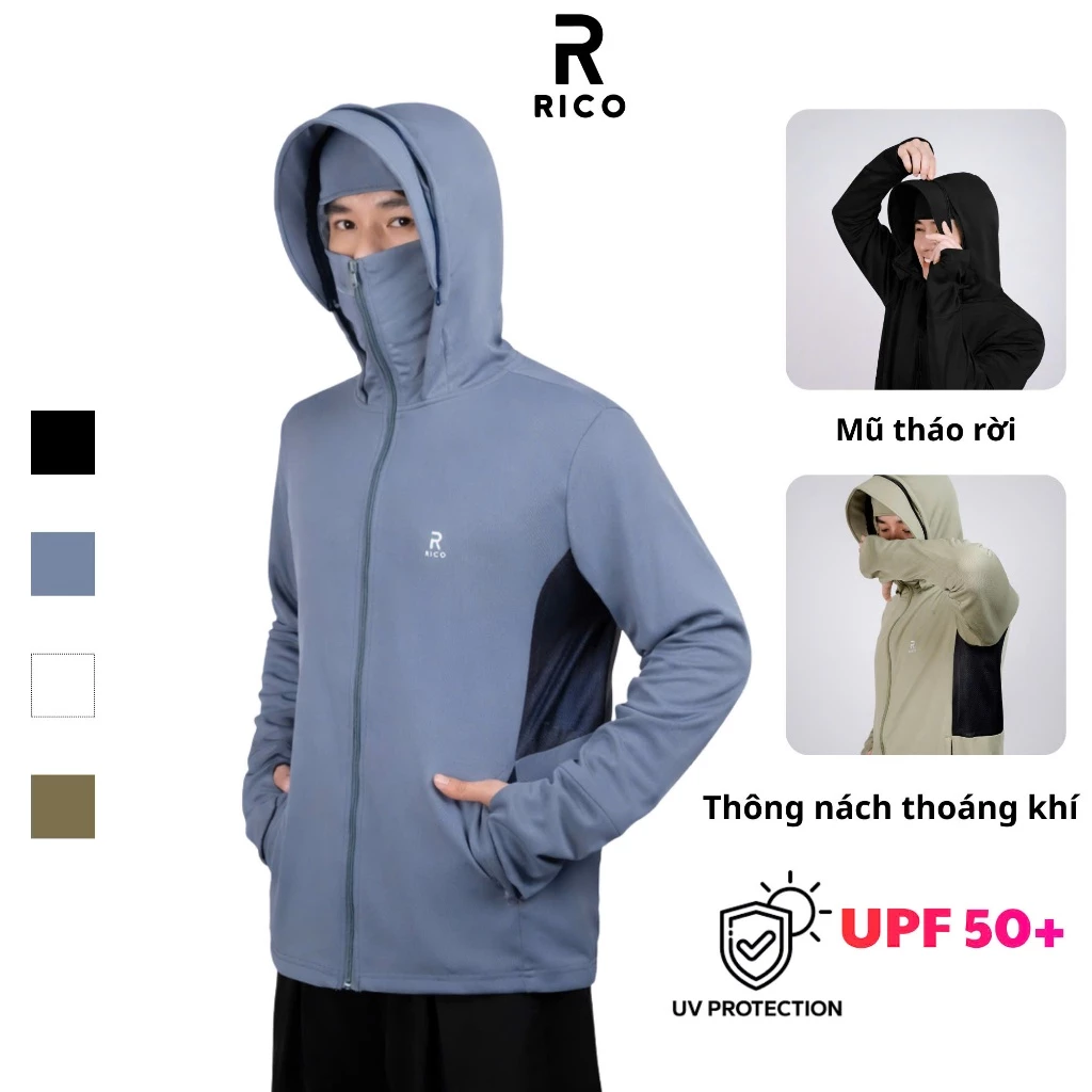 [ BẢN NÂNG CẤP ] Áo chống nắng 2 lớp phối lưới UPF50+ chống tia UV nam nữ M31 Rico