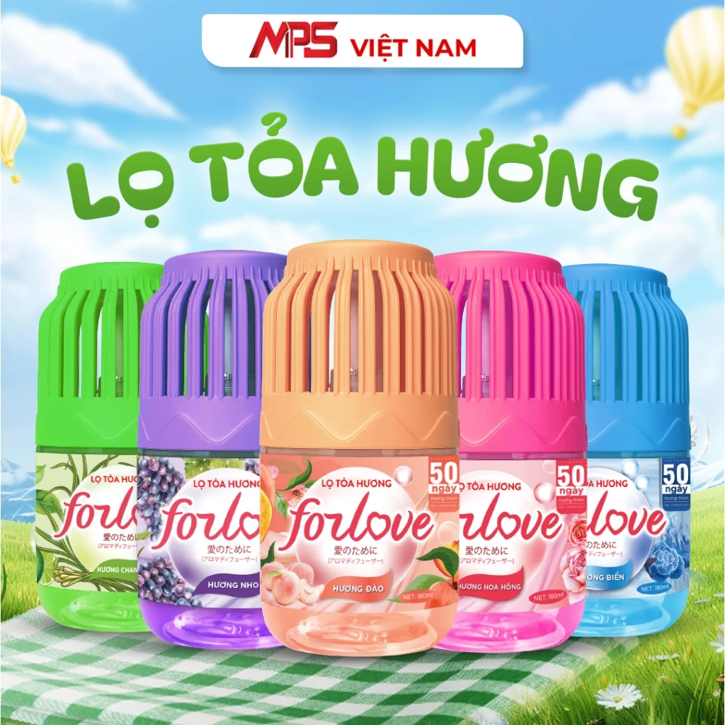 Lọ Tỏa Hương Forlove, Tinh Dầu Thơm Phòng Mùi Hương Hoa Quả Dịu Nhẹ, hương thơm Tự Nhiên Dễ Chịu