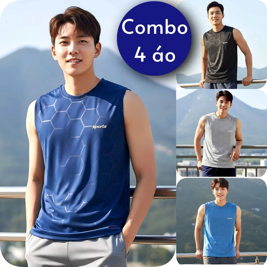 [ COMBO 2-3-4 ÁO ] ba lỗ Tanktop sát nách chất thun lạnh thoáng mát co giãn 4 chiều Menswear