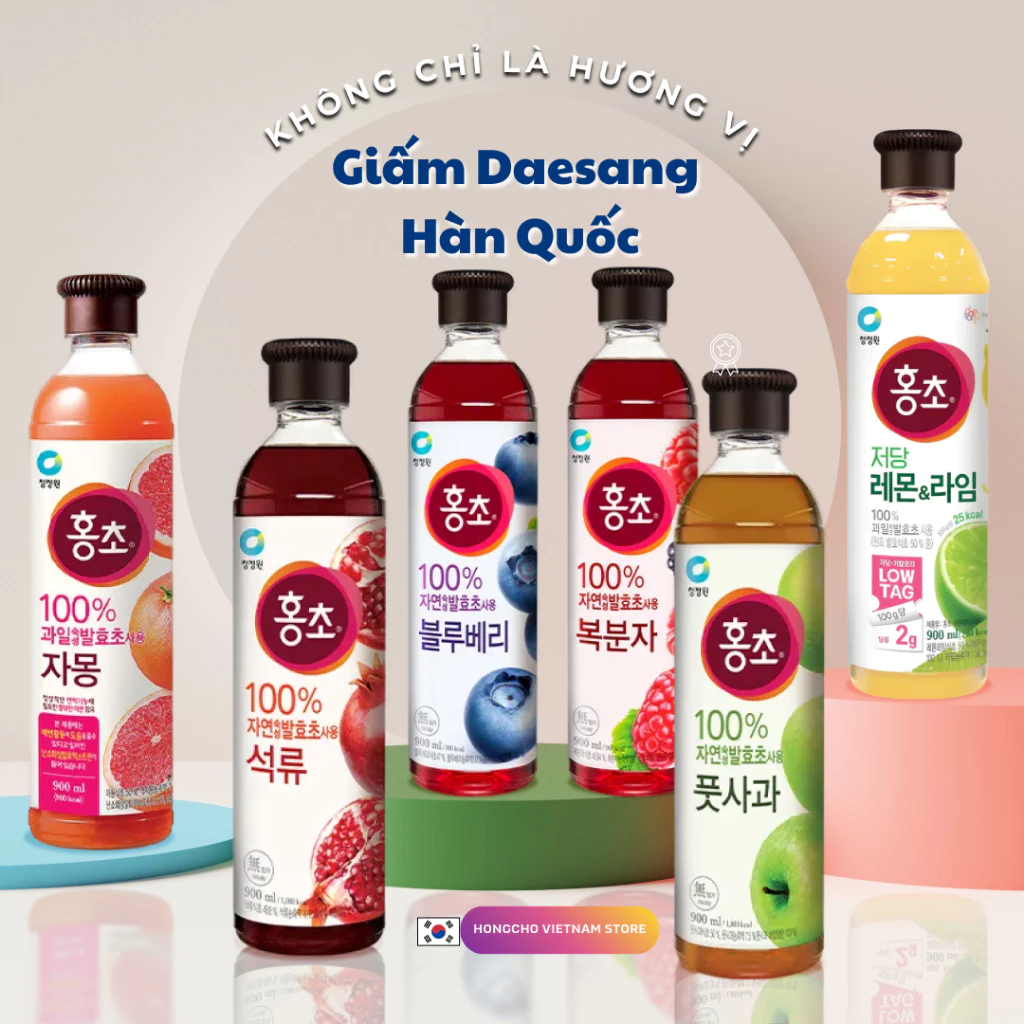 Giấm uống DEASANG HongCho O’food Hàn Quốc HongCho chính hãng, hỗ trợ giảm cân, giữ dáng và đẹp da
