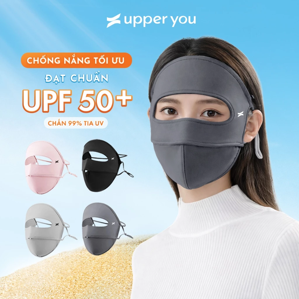 Khẩu Trang Chống Nắng Full Mặt Chống UV UPPER YOU Mịn Mát Thoáng Khí – FM02