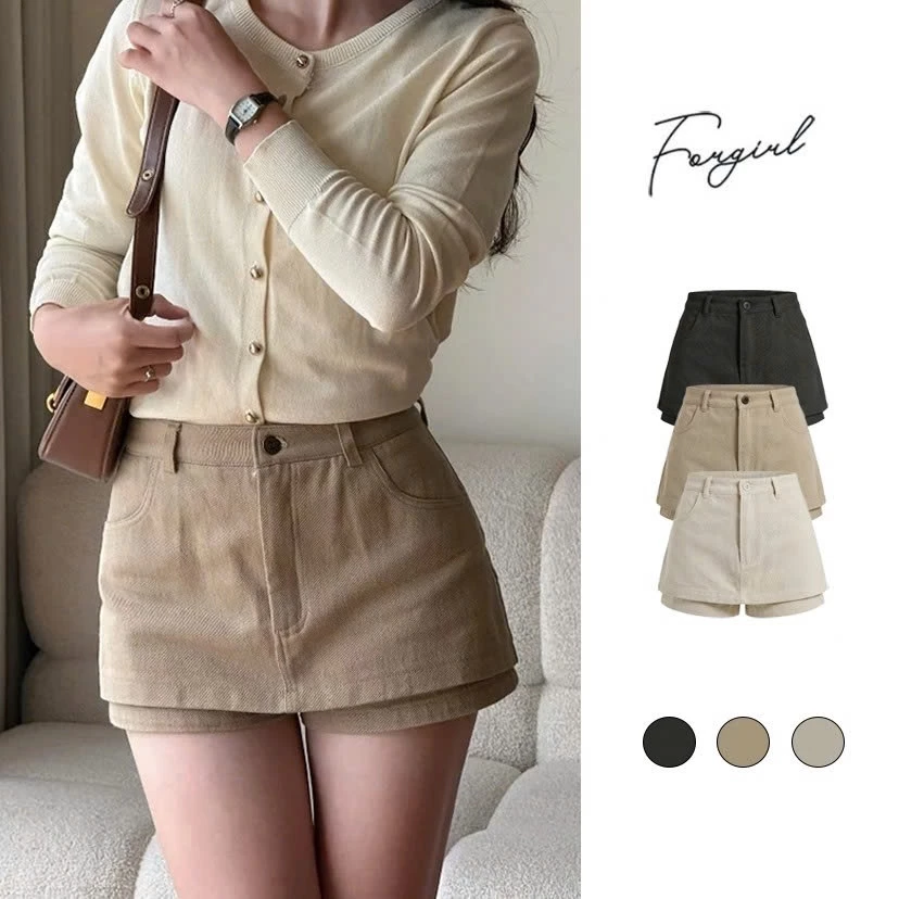 Quần Váy Kaki Nữ Forgirl Studio Chân Váy Dáng Ngắn tại Cần Thơ