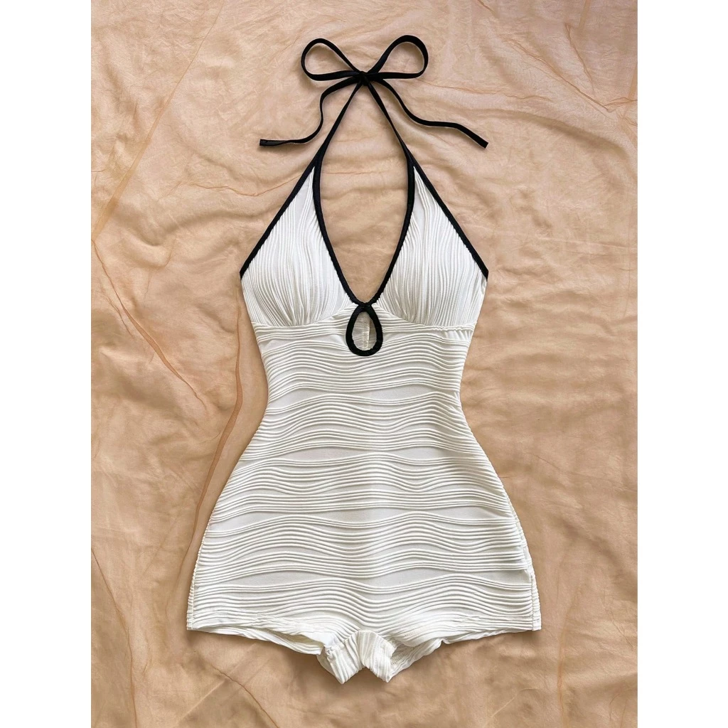 Bikini Jumpsuit liền thân dáng cổ yếm tôn dáng(ko mút)