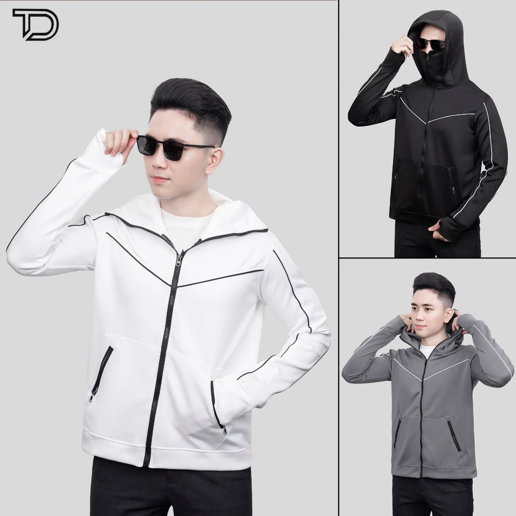Áo khoác chống nắng nam nữ tay có xỏ ngón