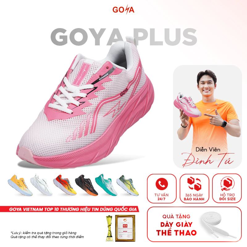 Giày thể thao chạy bộ nam nữ Goya Plus năm 2026 - Tổng hơp những màu đặc biệt