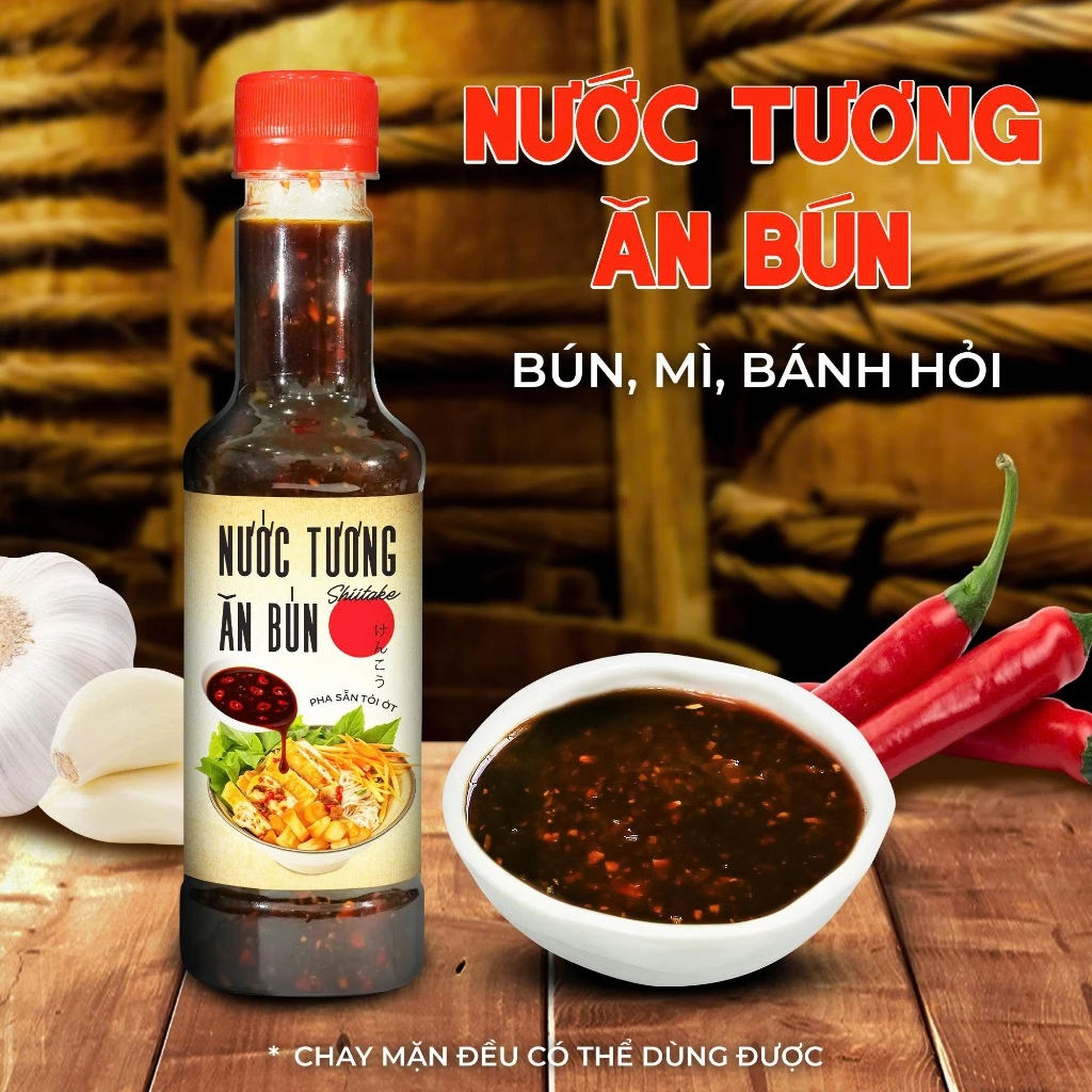 Nước Tương Ăn Bún Pha Sẵn Ăn Liền Làng Chài Xưa 270g - Nguyên Liệu Tươi Thơm Ngon Đặc Biệt