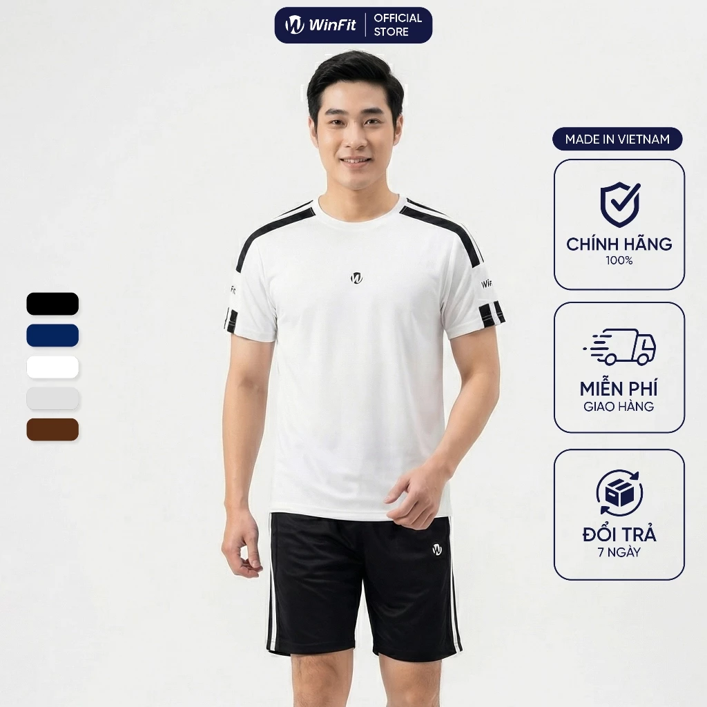 Bộ Quần Áo Nam WINFIT MotionLine Chất Vải ComfortLite, Thấm Hút Mồ Hôi, Form Regular Thoải Mái