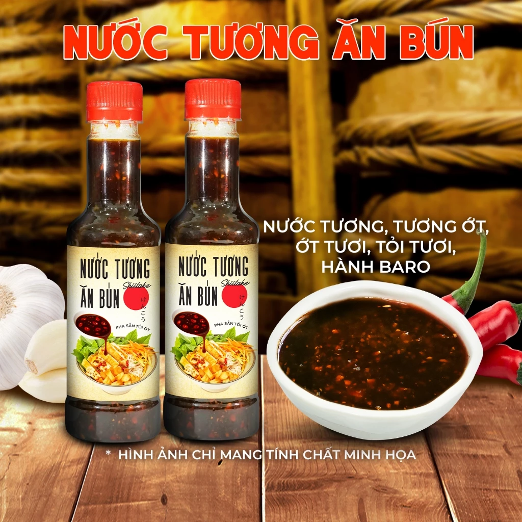 COMBO 2 CHAI Nước Tương Pha Sẵn Tỏi Ớt Ăn Liền Làng Chài Xưa 270g Ăn Bún Rất Ngon - Nguyên Liệu Tươi Thơm Ngon Đặc Biệt