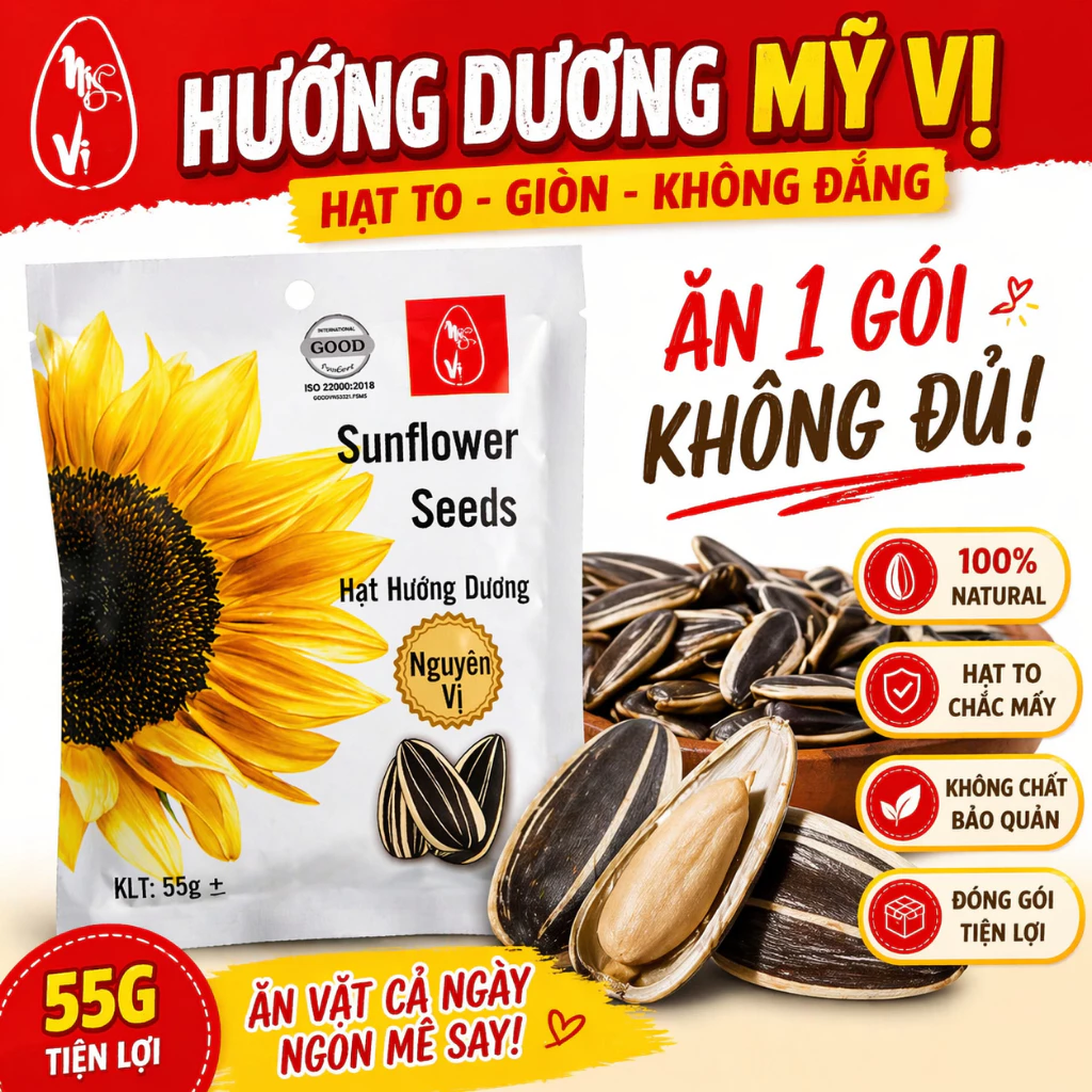 [SIÊU HOT] Hướng Dương Nguyên Vị gói 55g