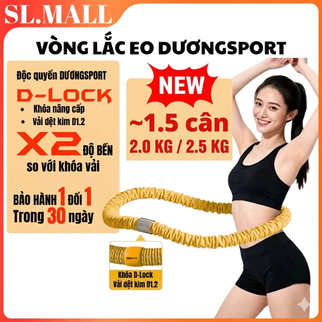 Vòng Lắc Eo Lò Xo Bọc Vải Mềm 1.5–2.5kg – Dụng Cụ Tập Gym Yoga Tại Nhà Giảm Mỡ Bụng