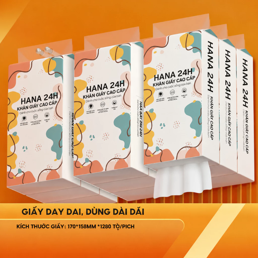 Combo 12 Bịch Giấy Vệ Sinh Treo Tường TopGia Thùng 12 Bịch Đa Sắc Treo Đa Năng Từ Bột Giấy Thiên Nhiên