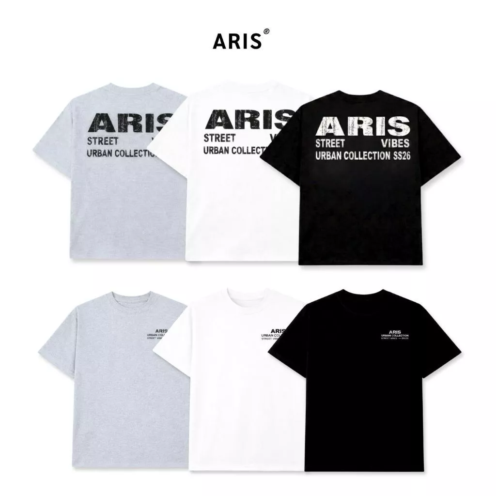 Áo thun unisex form boxy Street Vibes ARIS.STU cotton 2 chiều local brand AT19 [Best Seller - Deal mở bán]