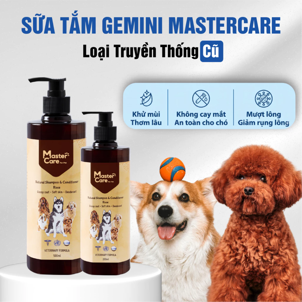 Sữa Tắm Cho Chó Poodle MASTERCARE For Pet Các Loại Bé Lông Màu Khử Mùi Ngừa Ve Rận Lưu Hương 500ml đang được đối chiếu cho người mua tại Việt Nam