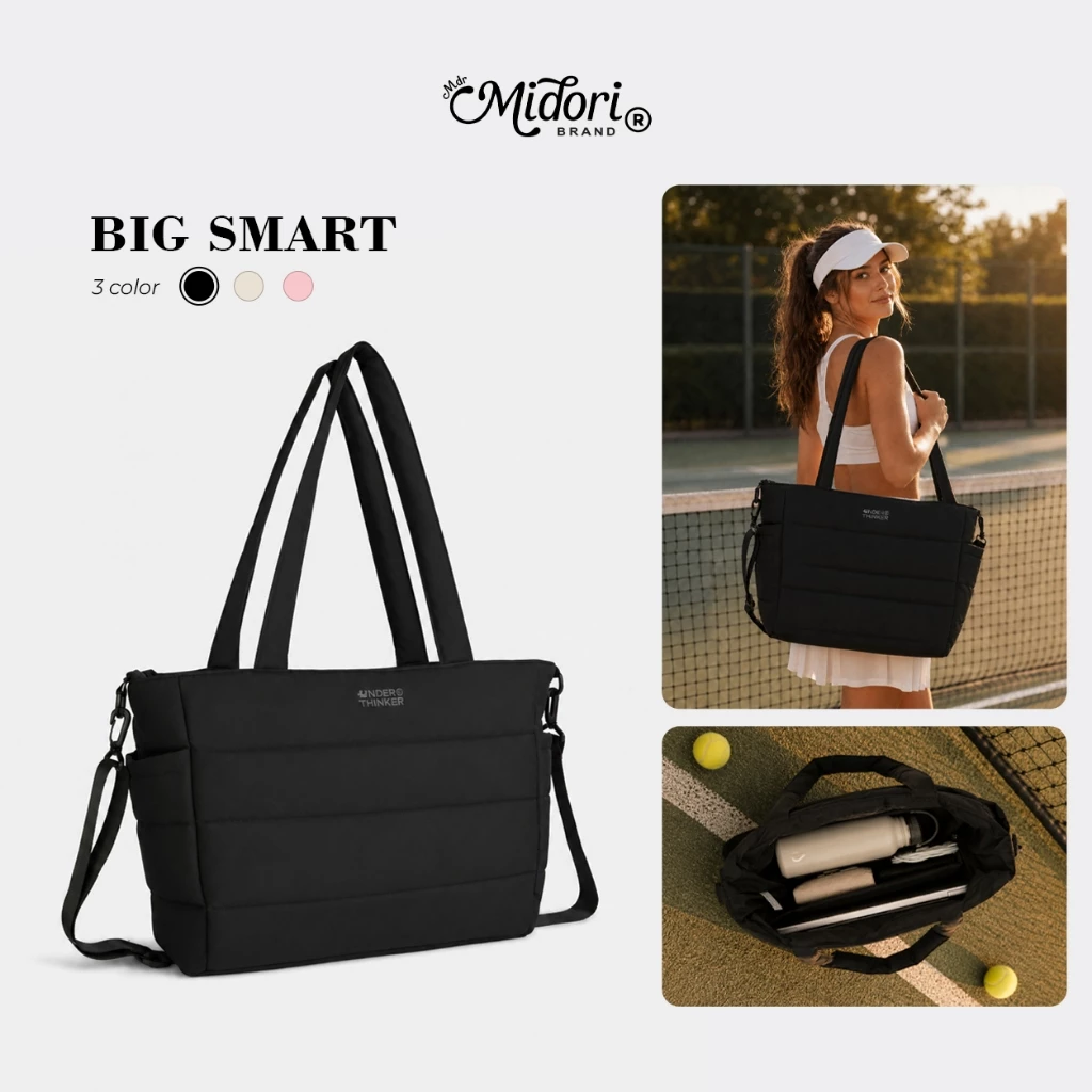 Ảnh sản phẩm do Shopee hiển thị, kiểm tra ngày 9/8/26 Túi Phao BIG SMART Tote Taslan Chần Bông Du Lịch Đi Làm Chống Sốc Laptop Đi Học Thể Thao | M STUDIO đang được đối chiếu cho người mua tại Việt Nam