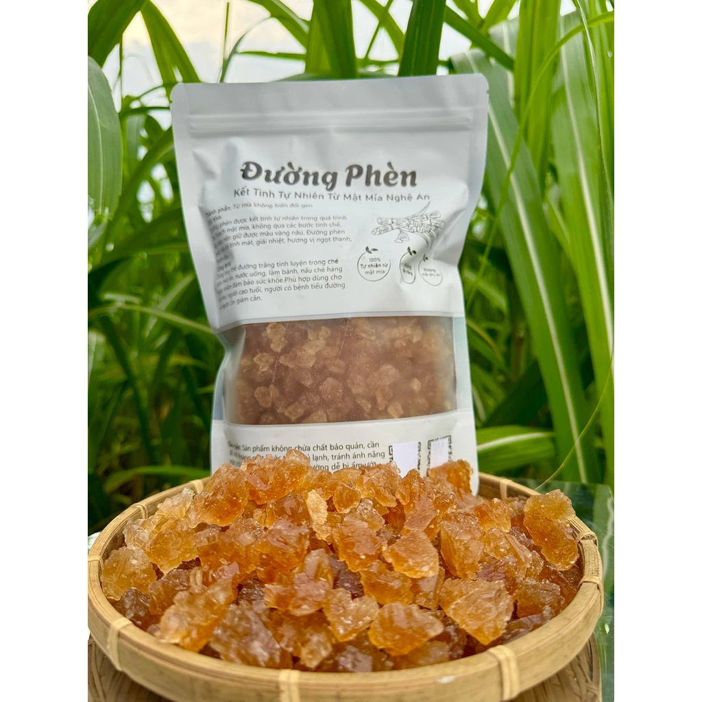 1kg đường phèn vụn kết tinh tự nhiên từ mật mía Nghệ an