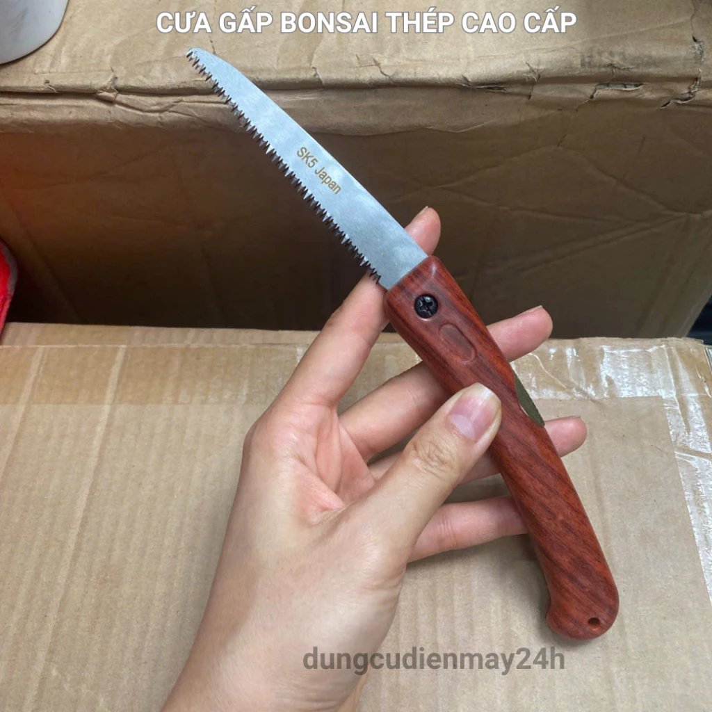 cưa gỗ mini bonsai, cưa gấp gọn SK5 cắt tỉa cây cảnh dụng cụ làm bonsai làm vườn