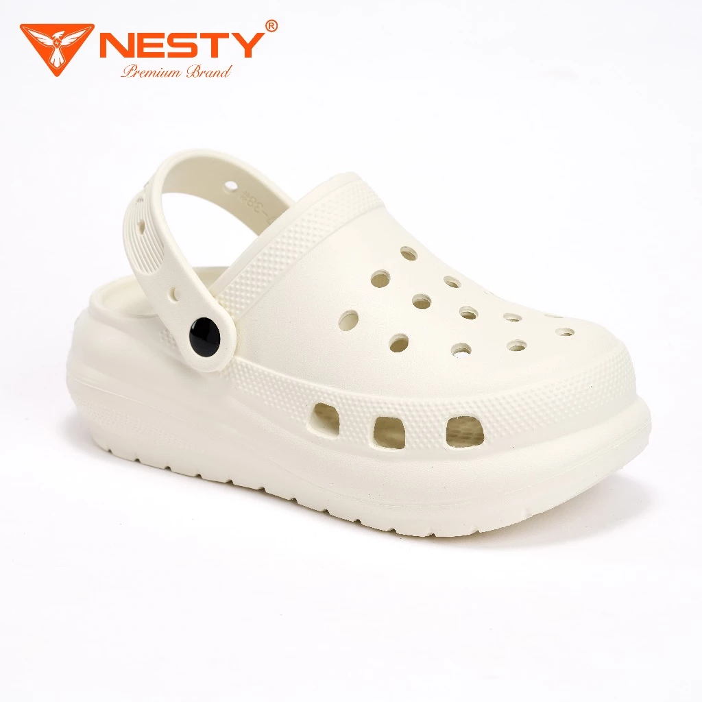 [TẶNG CHARM] Dép Suc Đế Cao Đúc Nguyên Khối Nhãn Hiệu NESTY ( KO3 ) đang được đối chiếu cho người mua tại Việt Nam