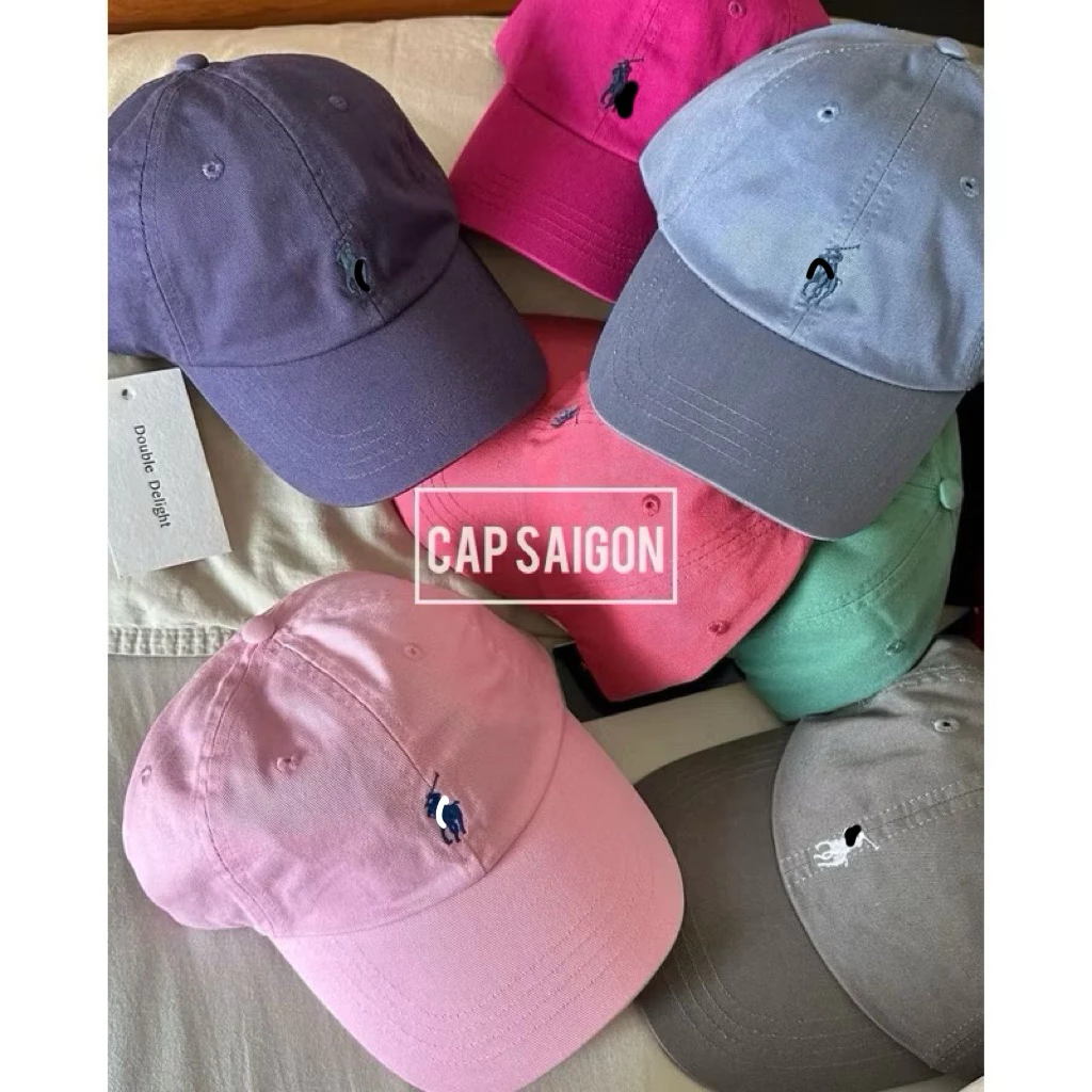 Ảnh sản phẩm do Shopee hiển thị, kiểm tra ngày 9/8/26 Mũ phom mềm CAPSAIGON thêu POLO 3 màu mới hot trend basic chất kaki mềm 2 lớp chống UV đang được đối chiếu cho người mua tại Việt Nam