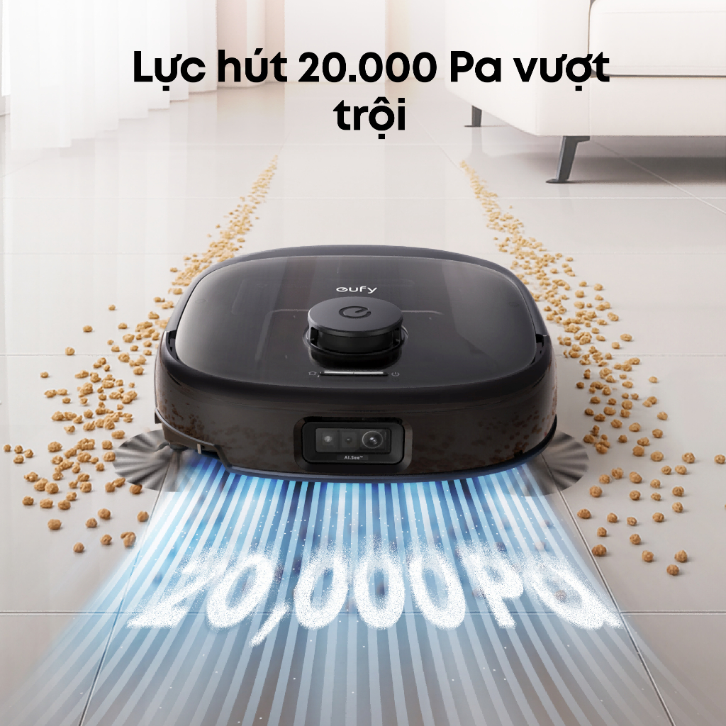 [New Launch]eufy by Anker Máy hút bụi và lau nhà E28 Omni Robot Hệ thống HydroJet, với máy làm sạch sâu di động cho thảm - Hình 3